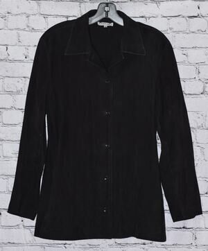 Barney's New York Black Suede Jacket Size M